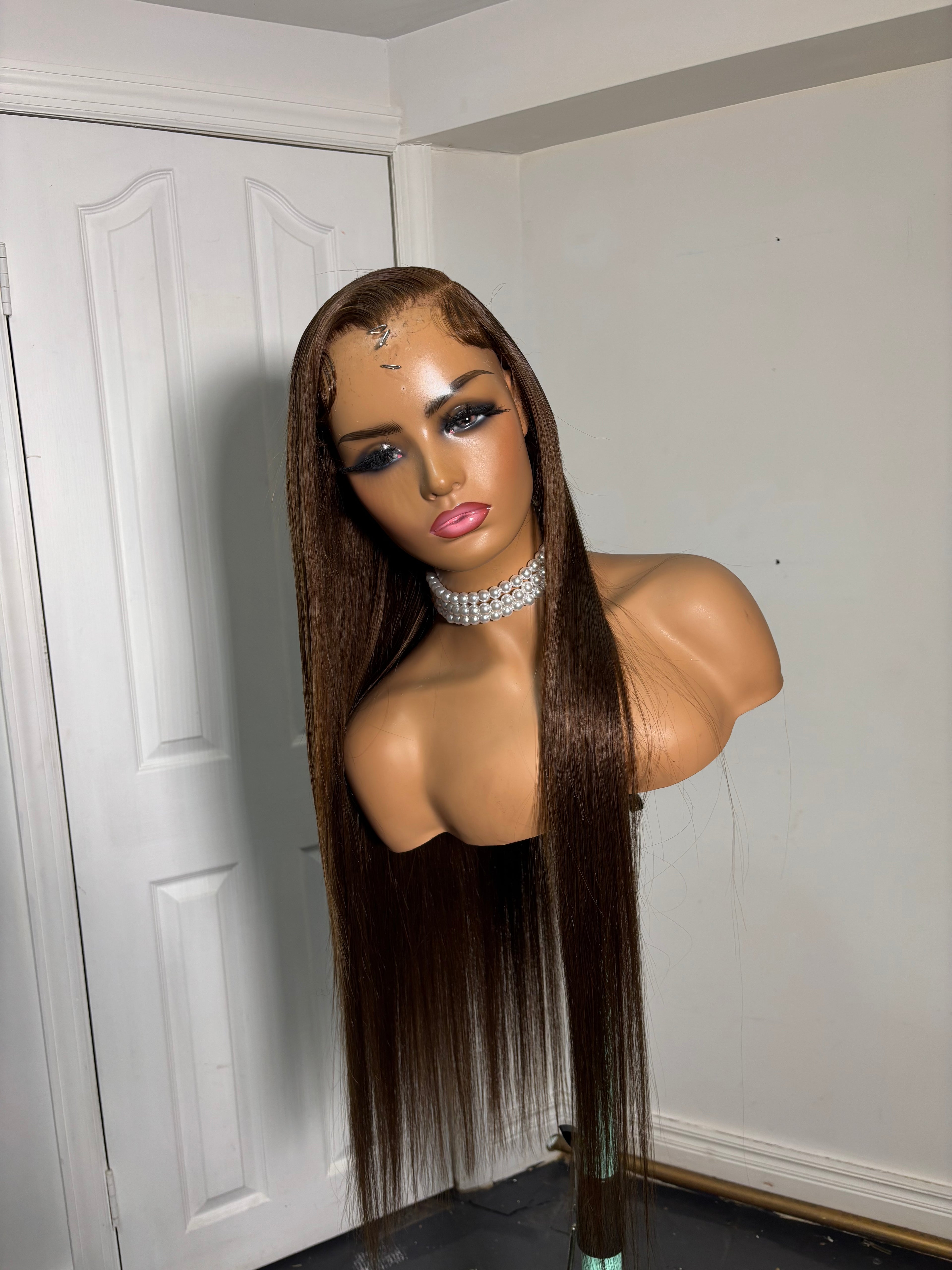 #10 Side part frontal wig