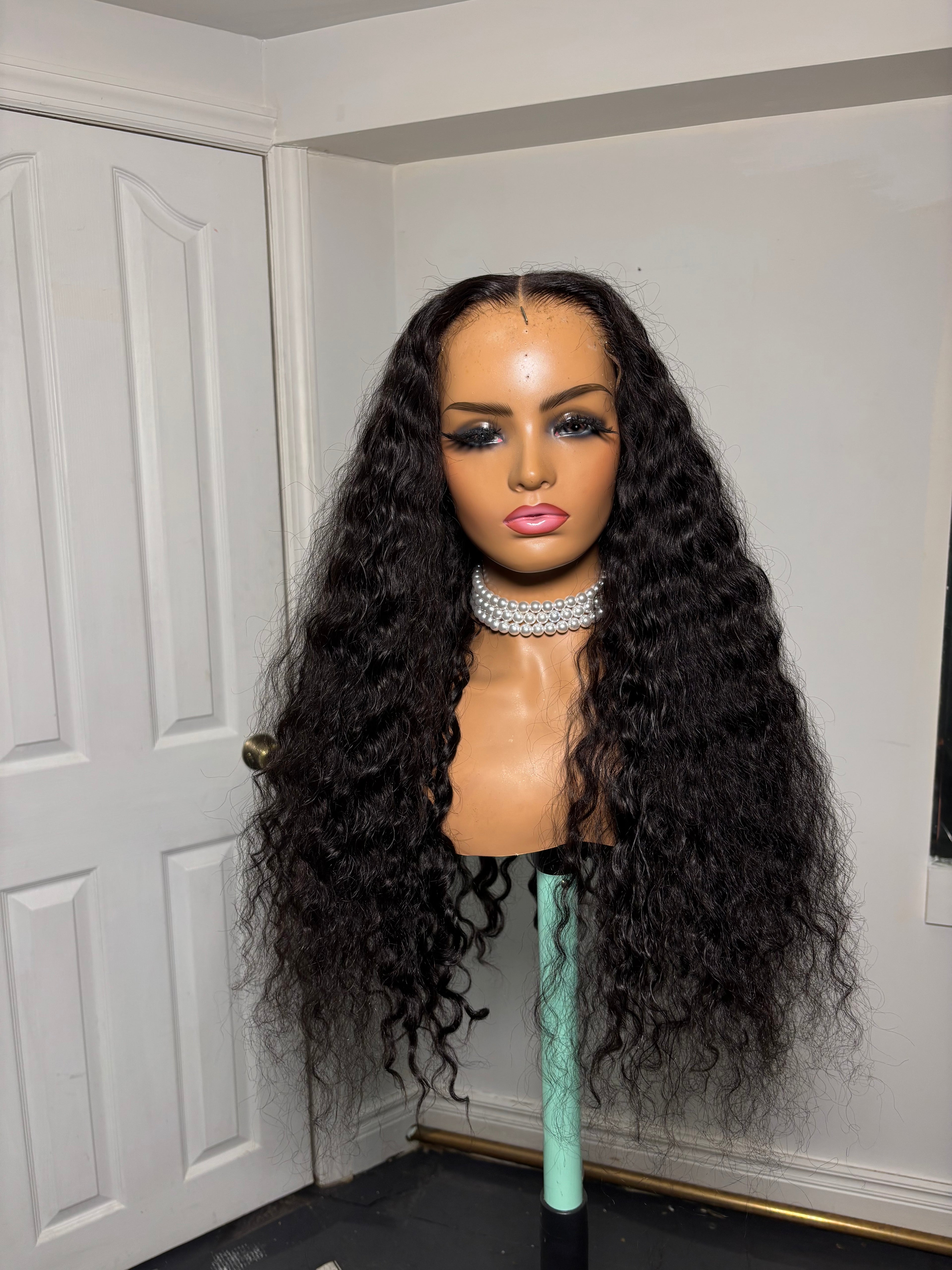 #13 Water wave closure wig