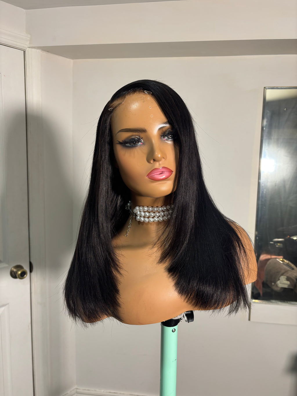 #22 Side part layerd closure wig