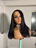 #22 Side part layerd closure wig