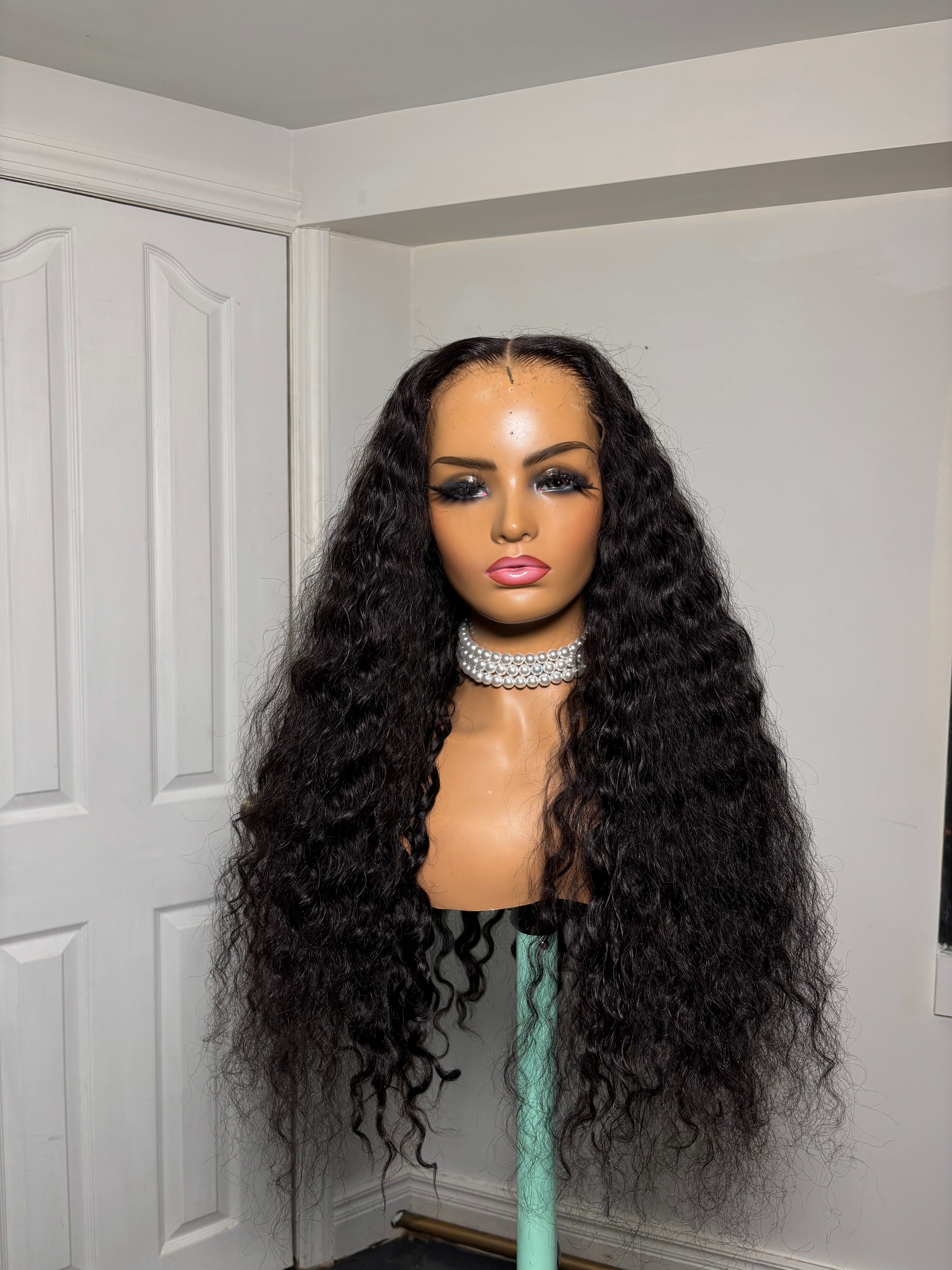 #13 Water wave closure wig