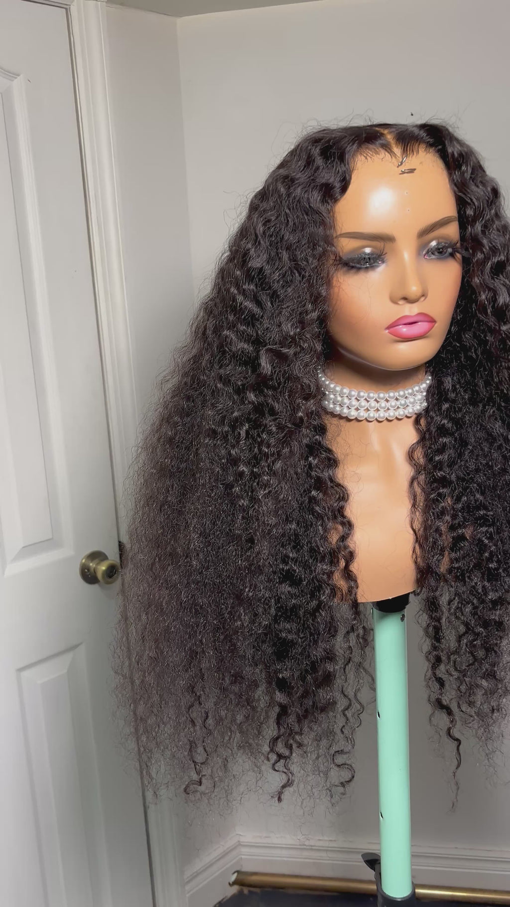 #12 Loose curly frontal wig