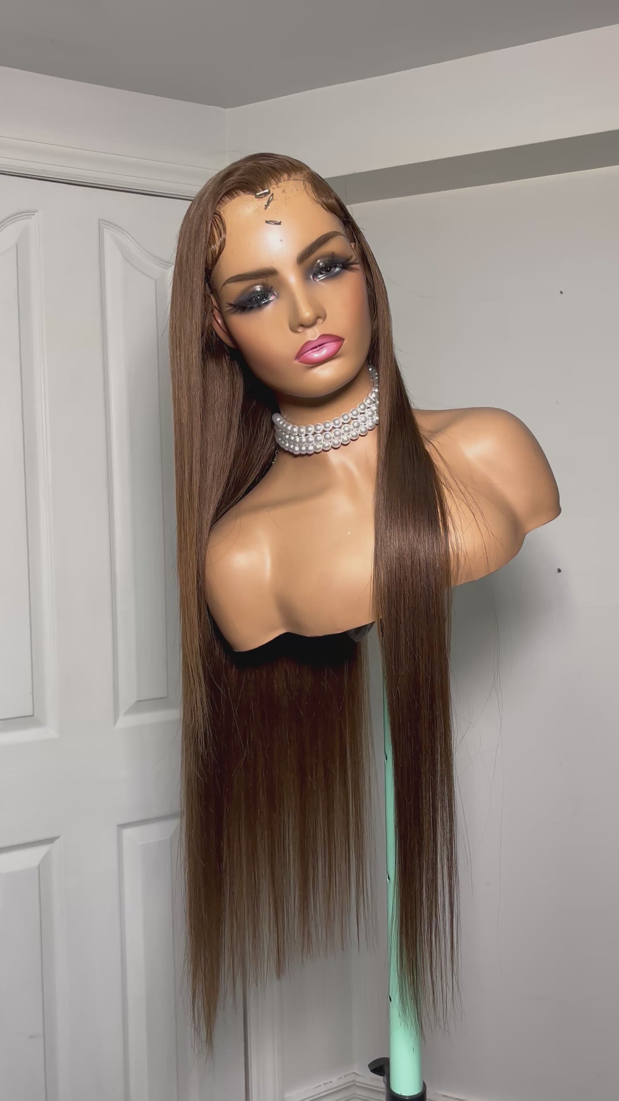 #10 Side part frontal wig
